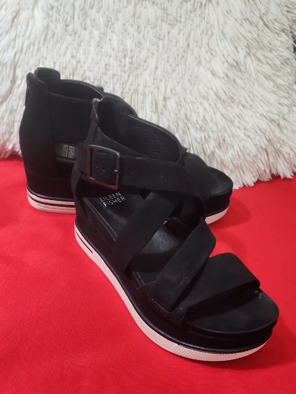Eileen Fisher Woman's Sally Wedge Sandal